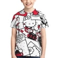 thumbnail image 1 of Hello Kitty T Shirts For Girls Boys, 3d Print Cartoon Graphics T Shirt, Youth Crewneck T-Shirt, Unisex Short Sleeve Top Tees Age 4-16 Years, 1 of 7