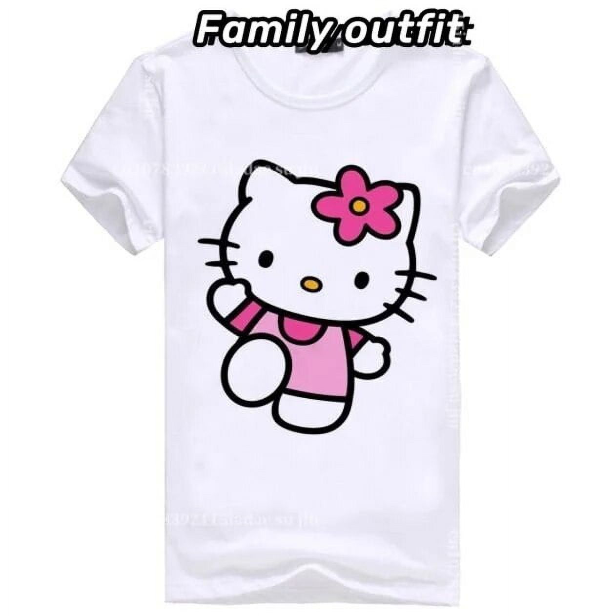 Hello Kitty Tshirt Men Tshirt Women Fashion Trend Brand Loose Tee