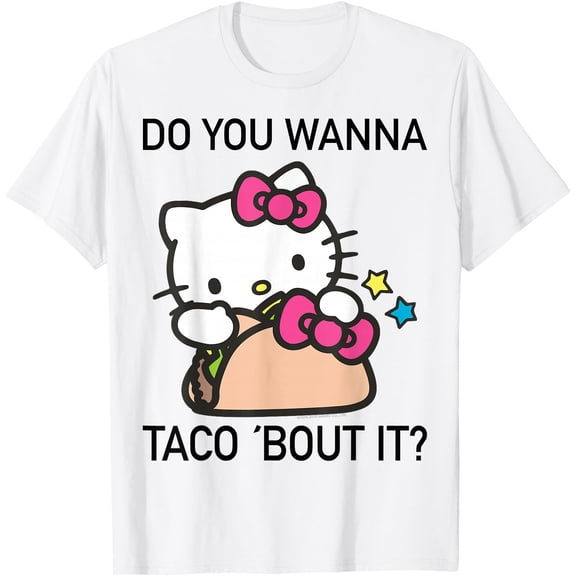 Hello Kitty "Taco 'Bout It" DTG Print Unisex T-Shirt