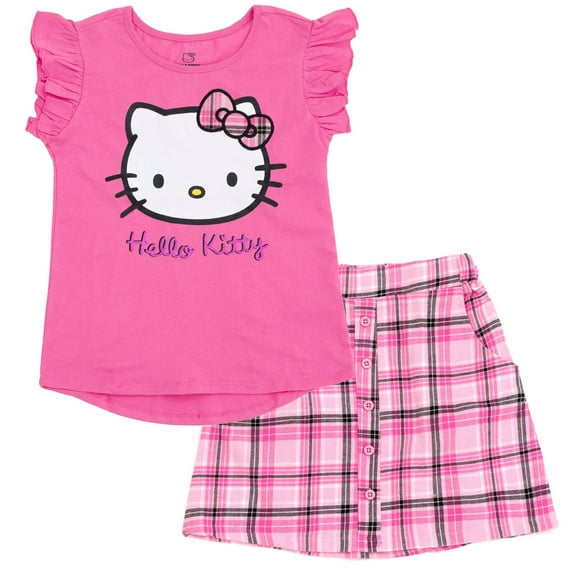 Hello Kitty Tank Top and Skirt Plaid Little Kid to Big Kid