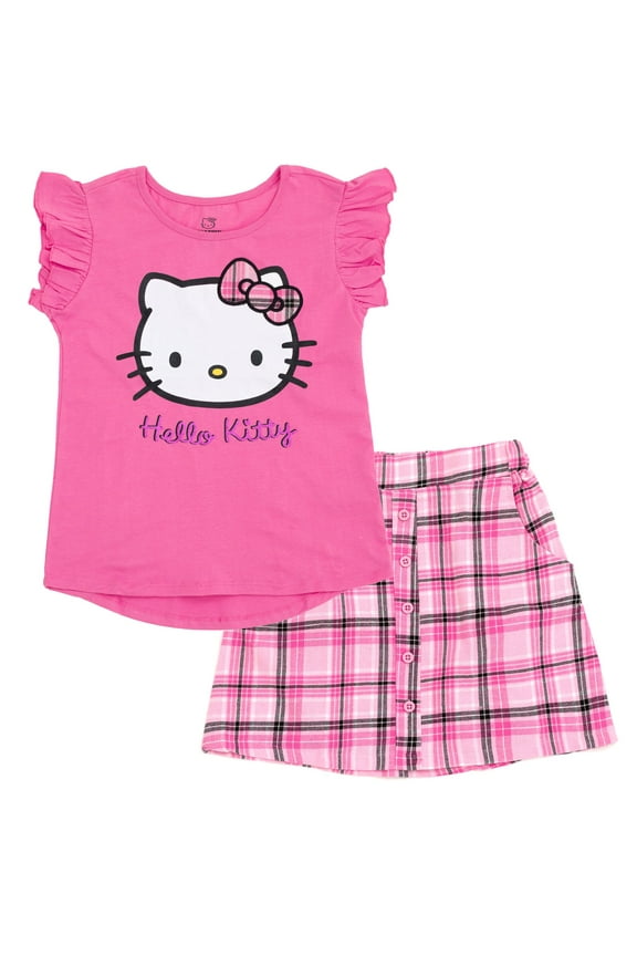 Tank Top and Skirt Plaid Little Kid to Big Kid