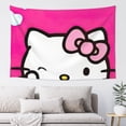 thumbnail image 1 of Hello Kitty Tapestry, Wall Hanging Tapestry, Wall Art Tapestries Poster, Home Decor For Bedroom Living Room Dorm, 60"X40", 1 of 8