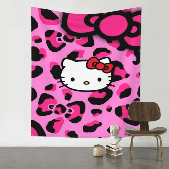 Hello Kitty Tapestry Wall Hanging Wall Decor Wall Art Tapestry Home Decoration For Bedroom, Living Room, Dorm 40x60 Inch