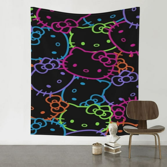Hello Kitty Tapestry Wall Hanging Wall Decor Wall Art Tapestry Home Decoration For Bedroom, Living Room, Dorm 40x60 Inch