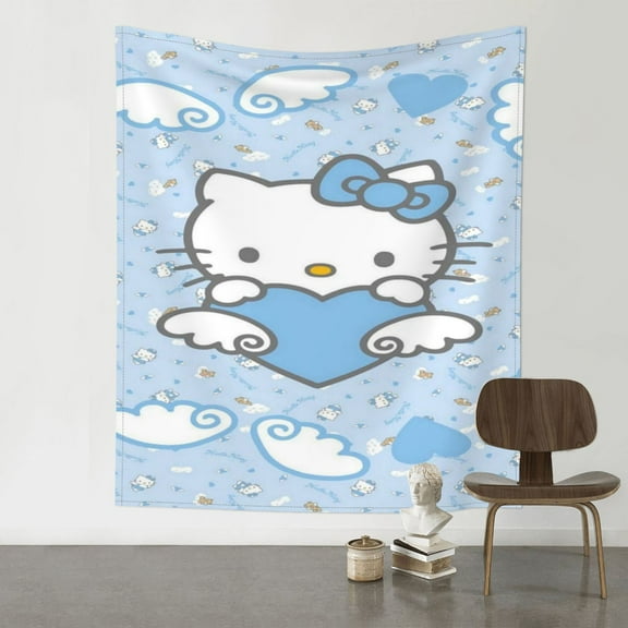 Hello Kitty Tapestry Wall Hanging Wall Decor Wall Art Tapestry Home Decoration For Bedroom, Living Room, Dorm 40x60 Inch
