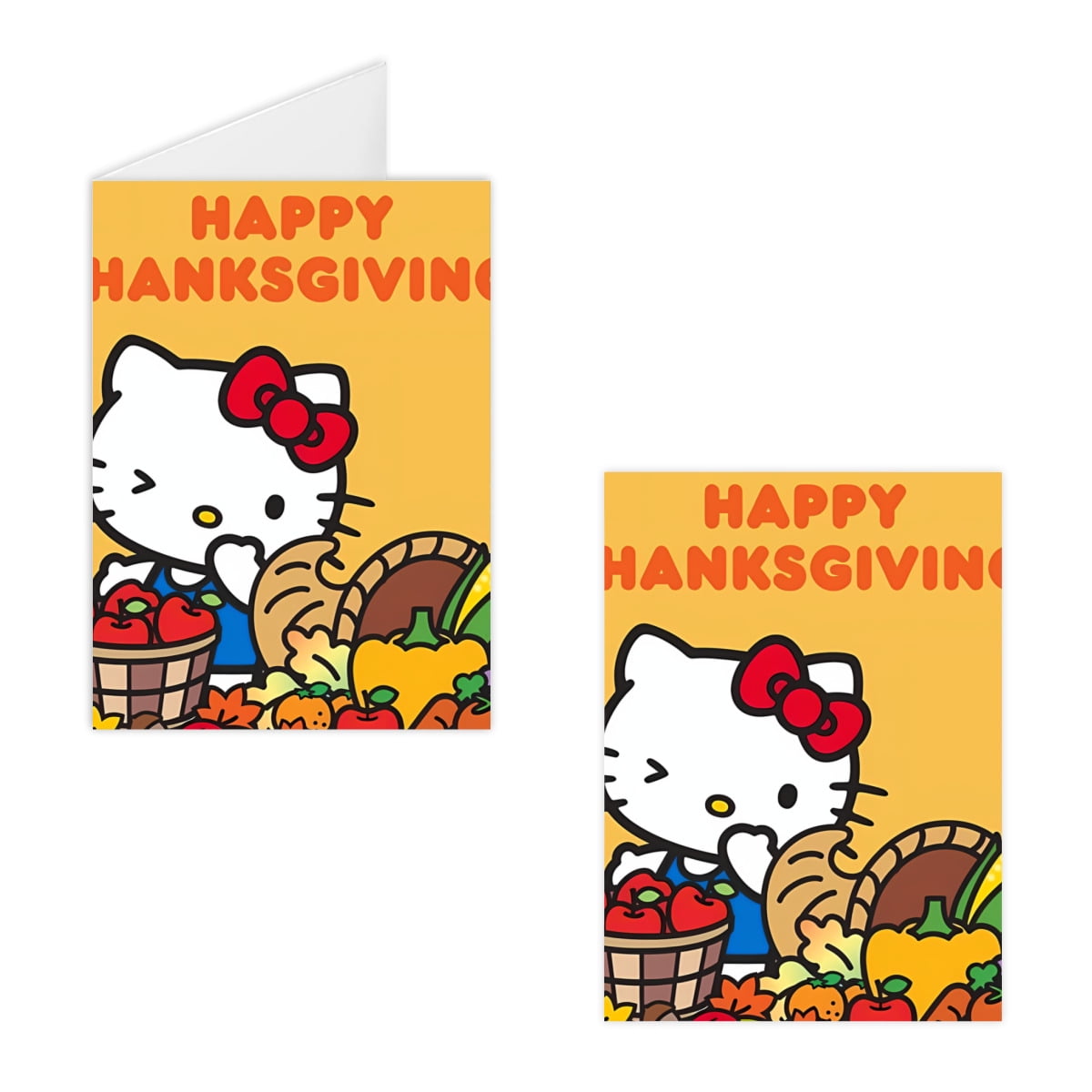 Hello Kitty Thanksgiving halloween Envelope Greeting Card Decorably ...