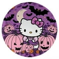 thumbnail image 1 of Hello Kitty Thanksgiving halloween Round Rug Washable Circle Rug Non Slip Round Doormat Anime Printed Flannel Round Entryway Rug Floor Carpet Round for Entrance, Entryway, Bedroom 39.4 Inch, 1 of 5