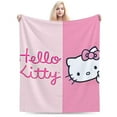 thumbnail image 1 of Hello Kitty Throw Blanket, Cozy Flannel Blankets For Boys Girls, Super Soft Warm Blanket For Couch Sofa Bed, 1 of 9