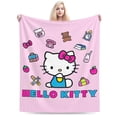 thumbnail image 1 of Hello Kitty Throw Blanket, Cozy Flannel Blankets For Boys Girls, Super Soft Warm Blanket For Couch Sofa Bed, 1 of 9