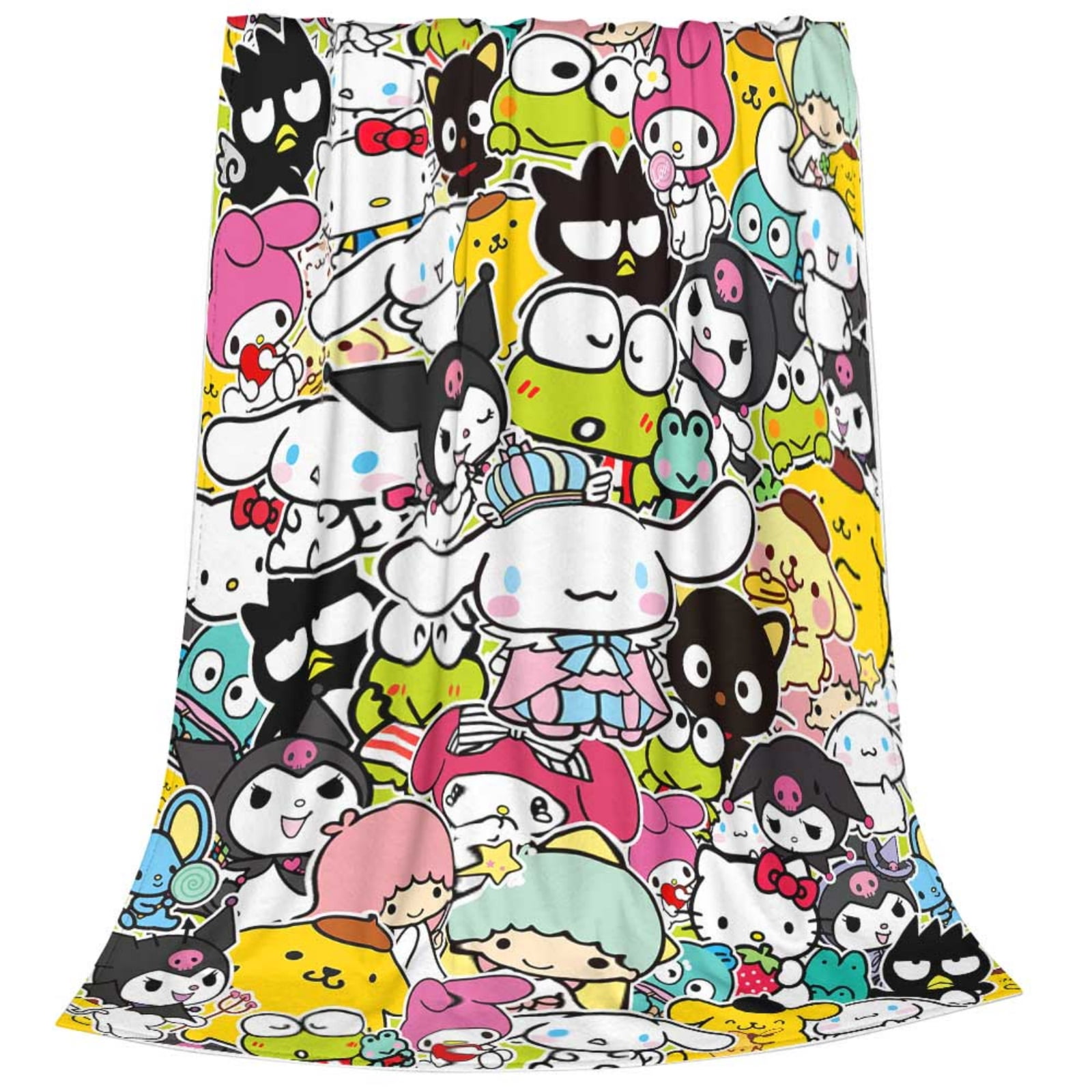 Hello Kitty Throw Blanket for Girls 50x60 Flannel Lightweight Bedding
