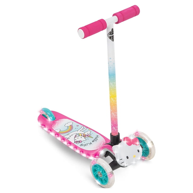Hello Kitty 3-Wheel Pink Kick Scooter for Indoor Playgrounds - Walmart ...