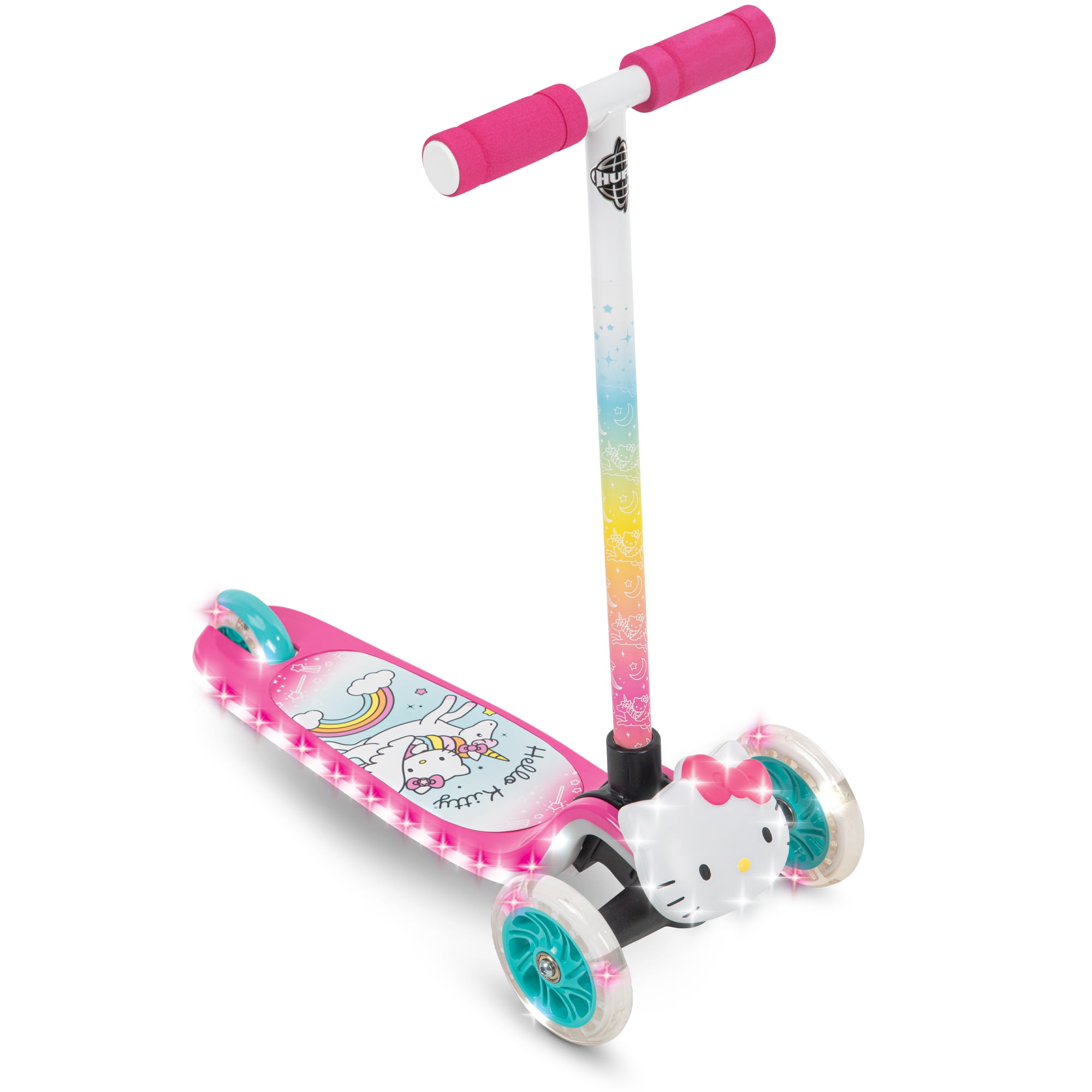 Hello Kitty Tilt N' Turn 3-Wheel Kick Scooter Girls, By Pink - Walmart.com