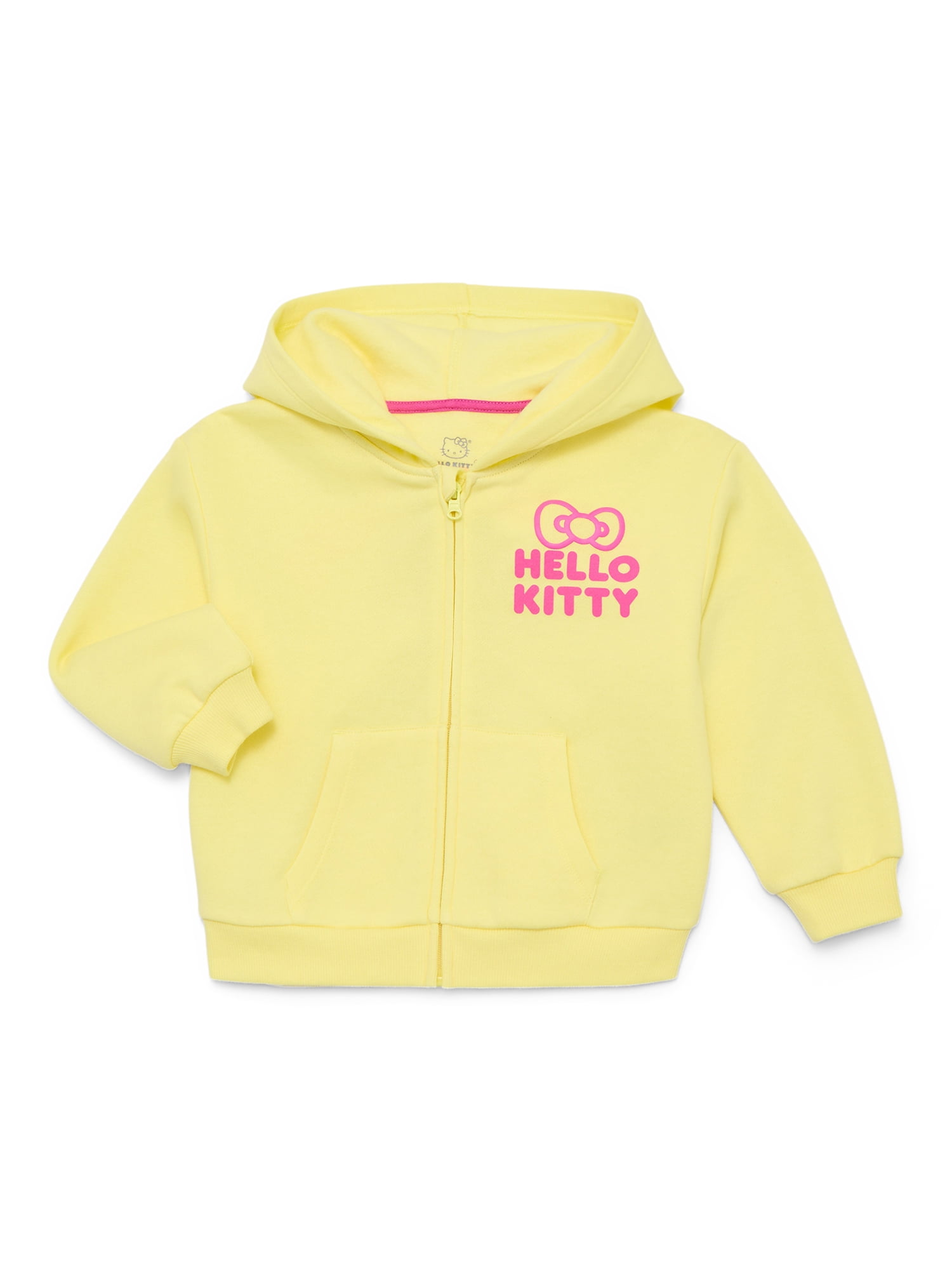 Hello Kitty Toddler Girls' Full Zip Graphic Hoodie, Sizes 12M-5T