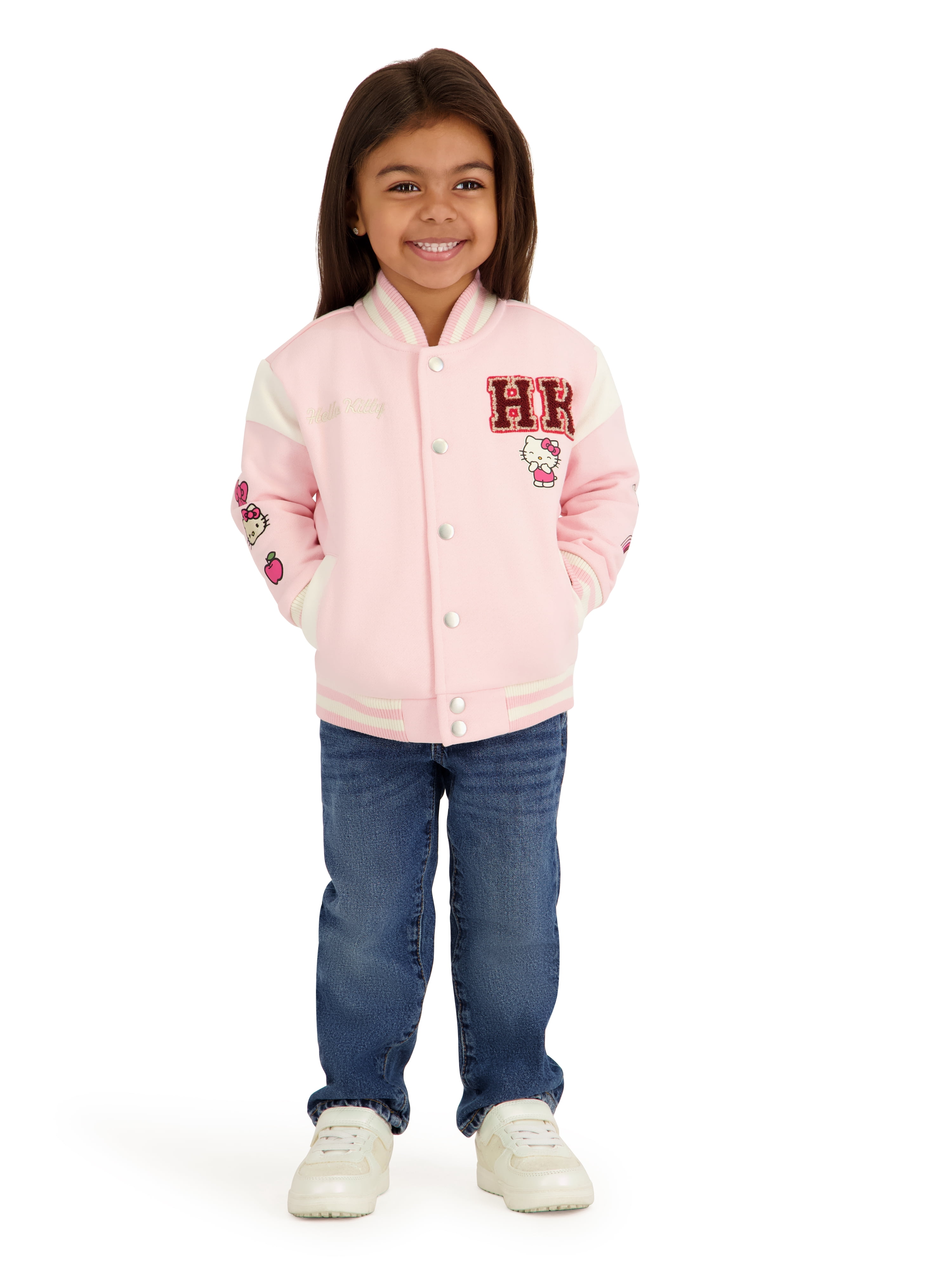 Hello Kitty Toddler Girl Bomber Jacket, Sizes 12M-5T