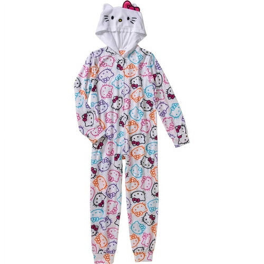Hello Kitty Toddler Girl Hooded Blanket Sleeper - Walmart.com