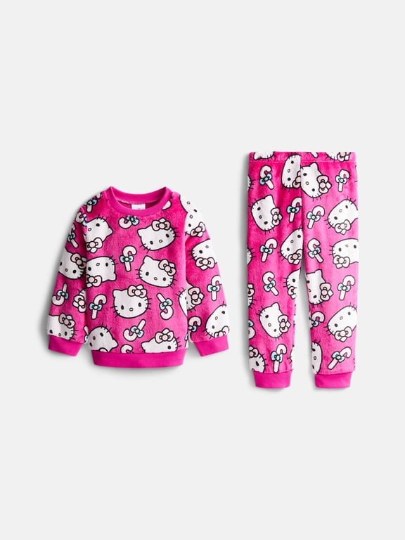 Toddler Girls Crewneck Sweatshirt and Jogger Pants Set, 2 Piece, Sizes 12M-5T