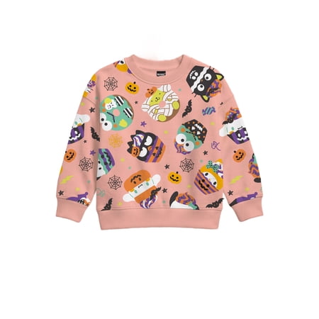 Hello Kitty Toddler Girl Long Sleeve Halloween Sweatshirt, Sizes 12M-5T