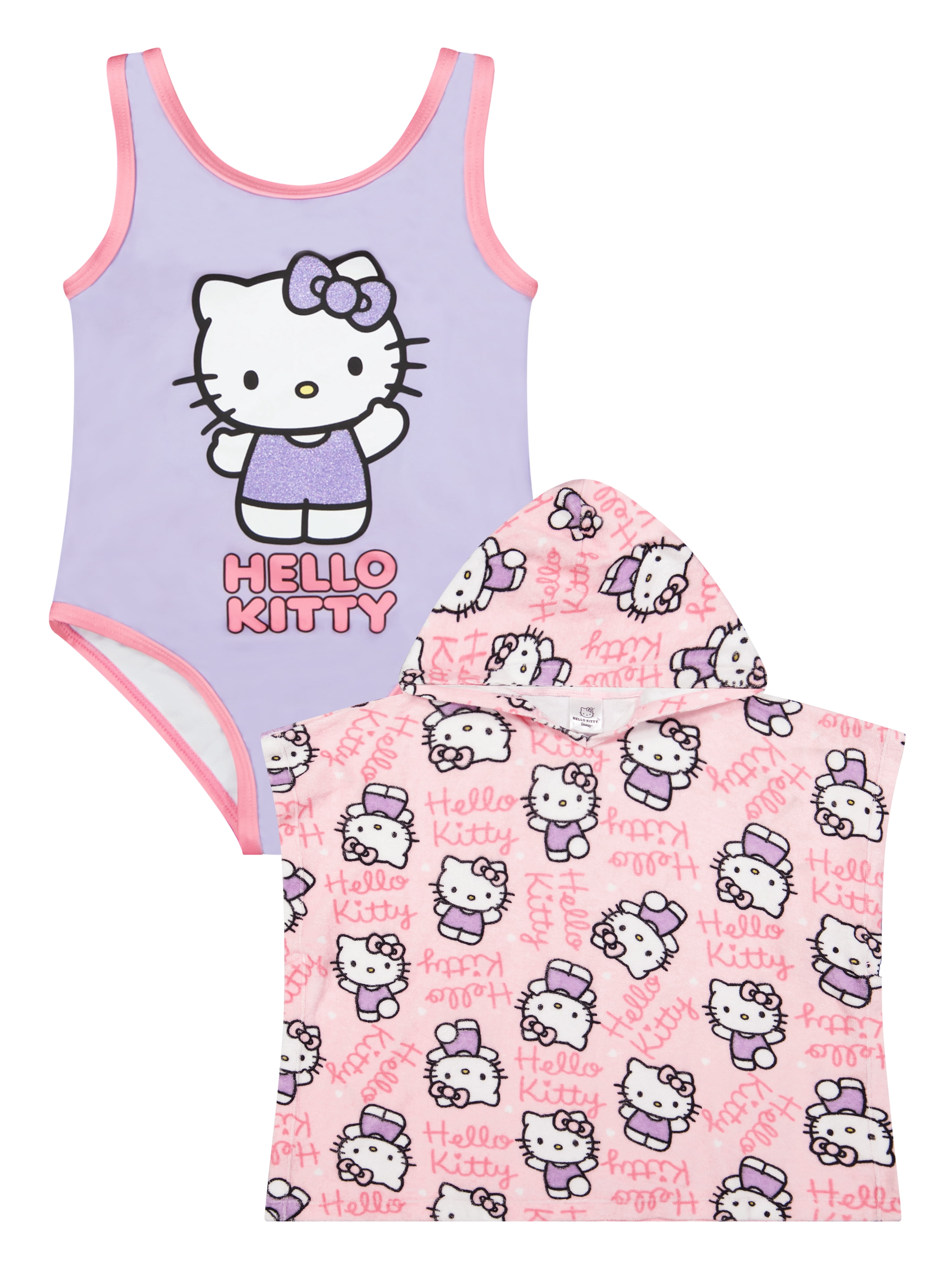 Character Toddler Girl One- Piece Swimsuit with Coverup, 2- Pieces, Sizes 12M- 5T