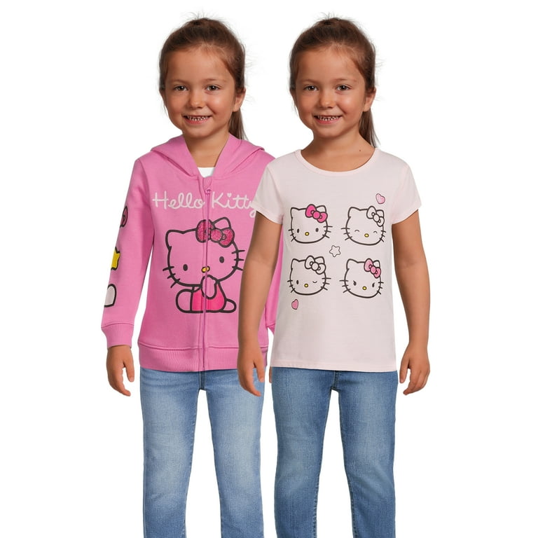Toddler girls top zip up hoodie