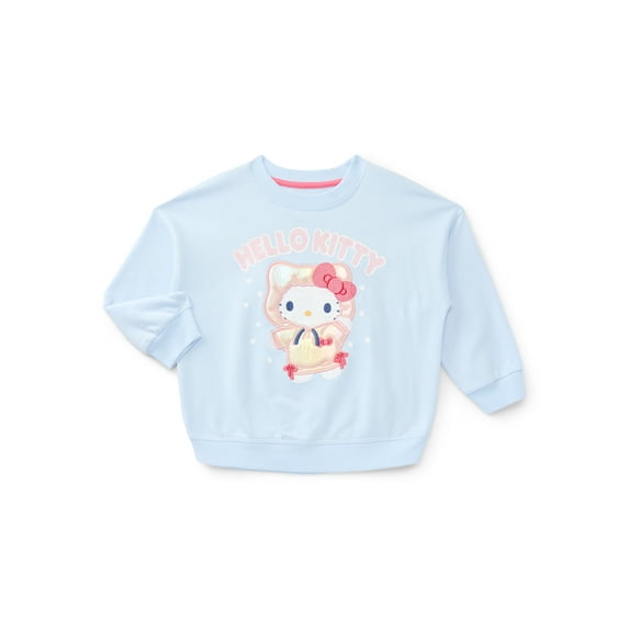 Hello Kitty Toddler Girls Holiday Graphic Sweatshirt, Sizes 12M-5T