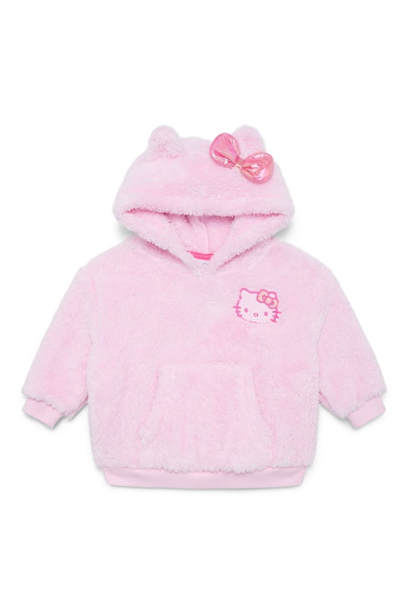 Hello Kitty Toddler Girls Plush Cosplay Hoodie, Sizes 12M-5T