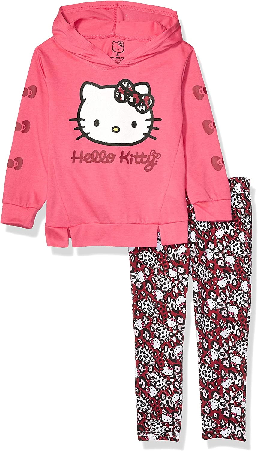 Hello Kitty Toddler Girls 2 Piece Hoodie and Pant Legging Set