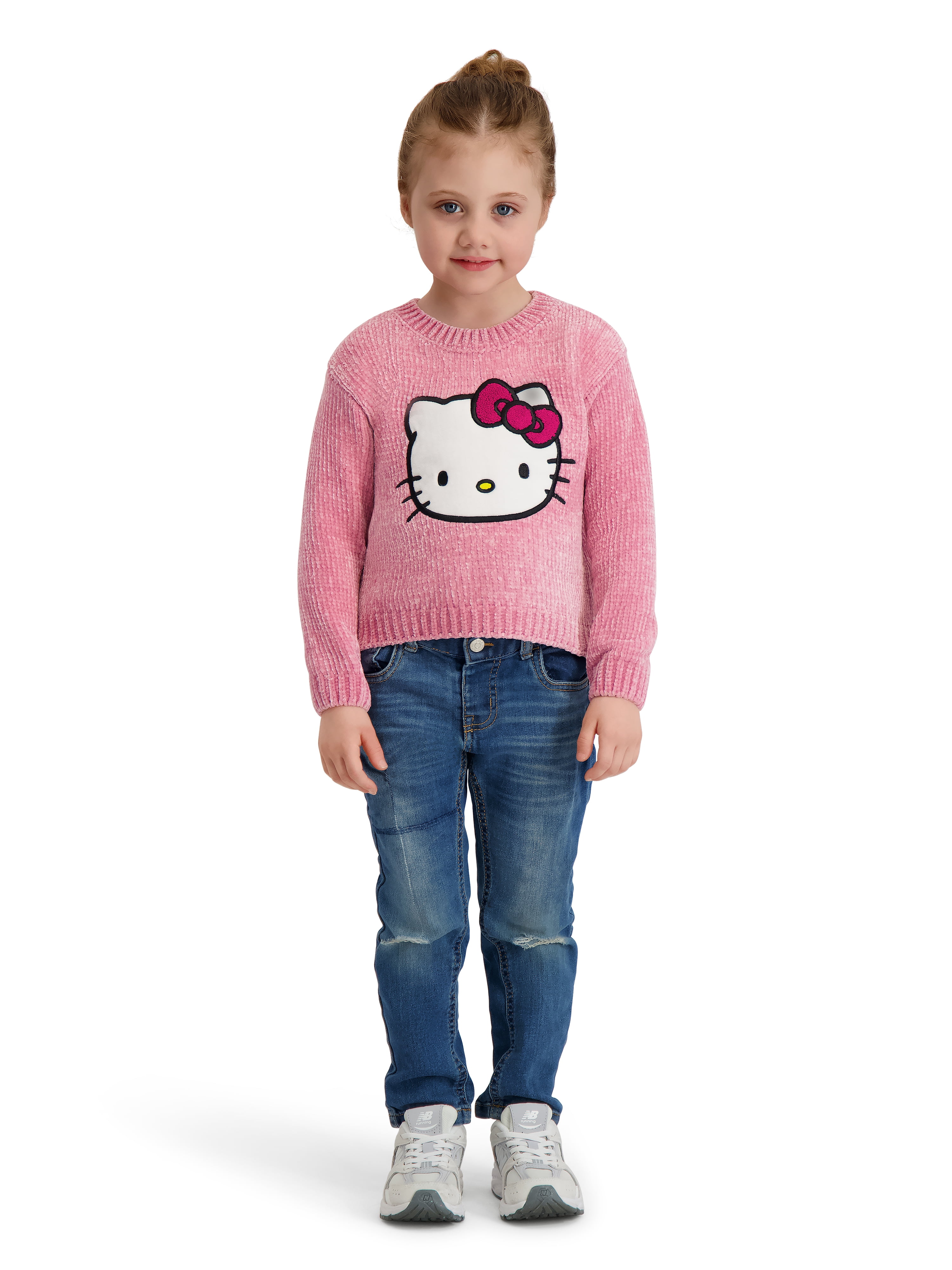 Hello Kitty Toddler Girls Chenille Sweater, Sizes 12 Months - 5T