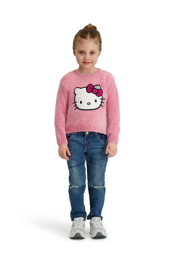 Toddler Girls Chenille Sweater, Sizes 12 Months - 5T