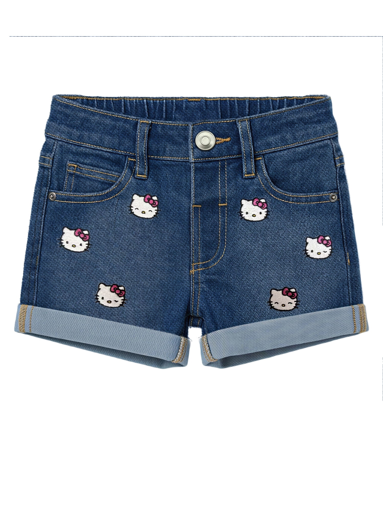 Hello Kitty Toddler Girls Denim Short, Sizes 12 Months - 5T