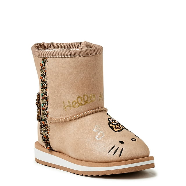 Hello Kitty Toddler Girls' Faux Shearling Winter Boots