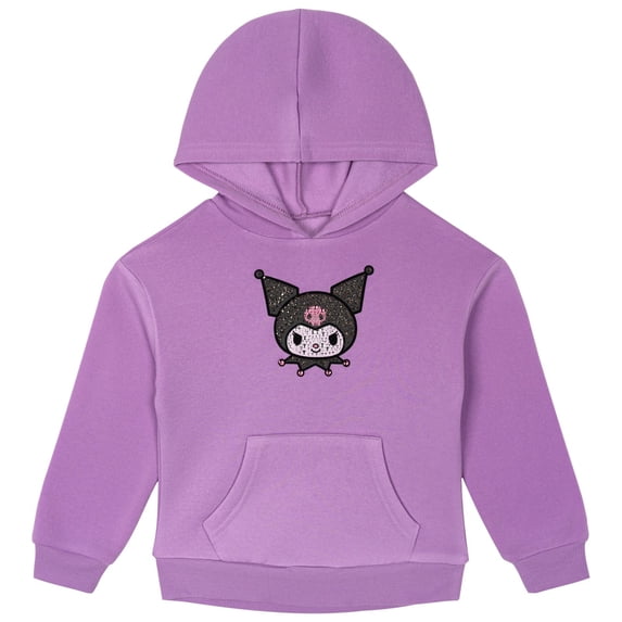 Hello Kitty Toddler Girls' Fleece Hoodie Kuromi Violet