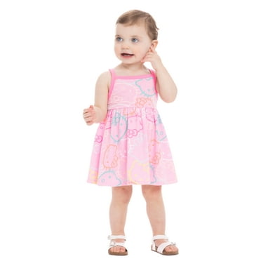 Hello Kitty Toddler Girls Printed Tank Dress, Sizes 12M-5T