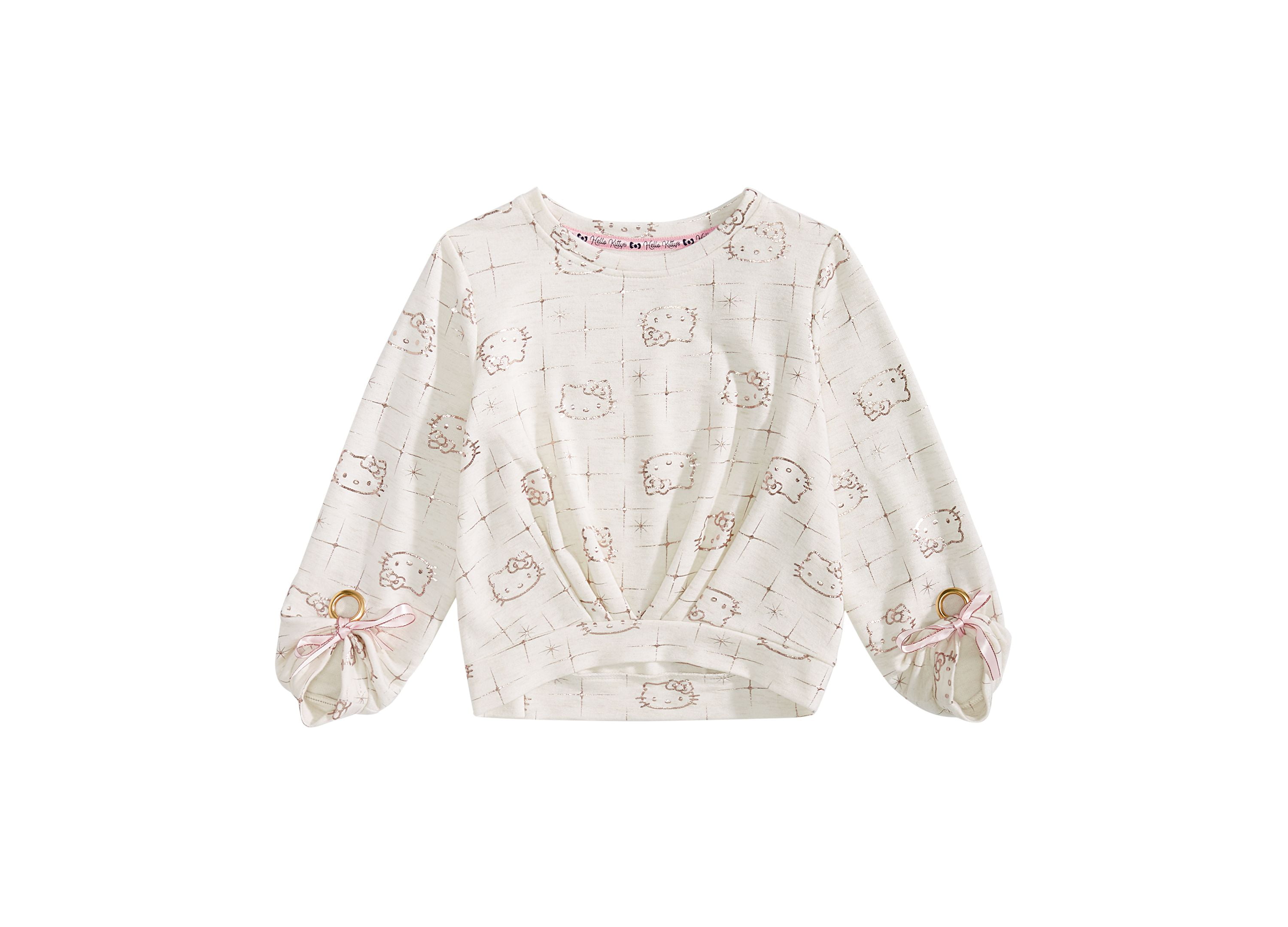 Hello Kitty Toddler Girls Printed Top White 3T SLIM