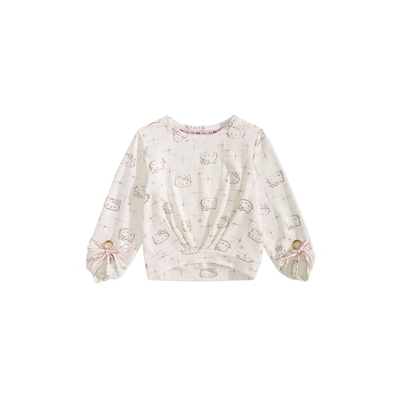 Hello Kitty Toddler Girls Printed Top White 3T SLIM