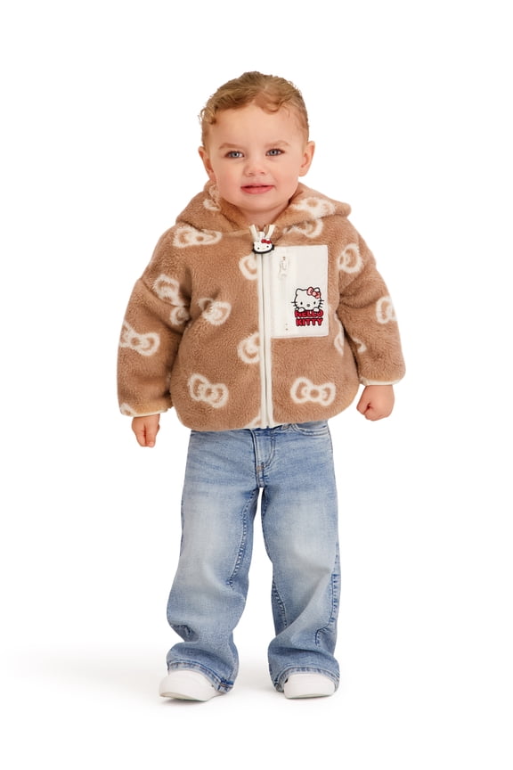 Toddler Girls Sherpa Jacket, Sizes 12 Months - 5T