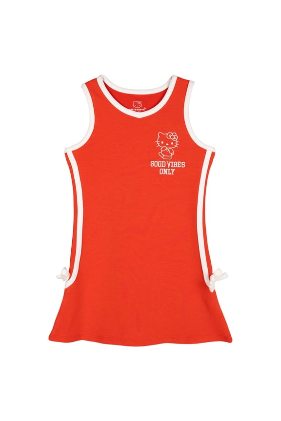 Toddler Girls' Sleeveless Athletic A-Line Tank Dress Red Hello Kitty