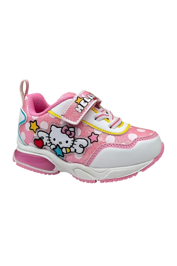 Toddler Girls Slip-on Light-up Sneakers Size 8 White-Pink Shoes