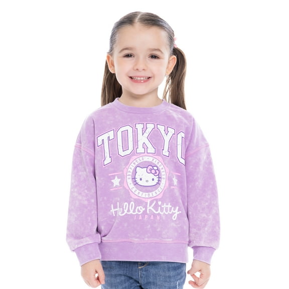 Hello Kitty Toddler Girls Tokyo Graphic Sweatshirt, Sizes 12M-5T
