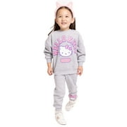 BLUEY Minnie Mouse Toddler Long Sleeve Graphic Crewneck with Matching Jogger Pant, 2 Piece Set, Sizes 12M-5T
