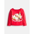 thumbnail image 1 of Hello Kitty Toddler Holiday Graphic Crewneck Tee with Long Sleeves, Sizes 12M-5T, 1 of 3
