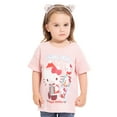 thumbnail image 1 of Hello Kitty Toddler Girls Holiday Graphic Tee with Short Sleeves, Sizes 12M-5T, 1 of 4