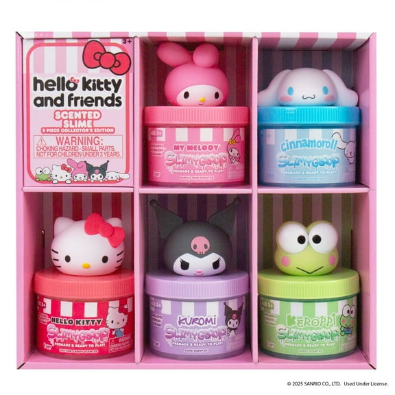 Hello Kitty And Friends Scented Slime Jars  5-Piece Collectors Edition