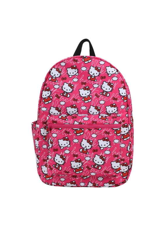 Hello Kitty Toss AOP Pink Ground Travel Backpack