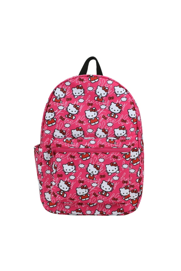 Hello Kitty Toss AOP Pink Ground Travel Backpack