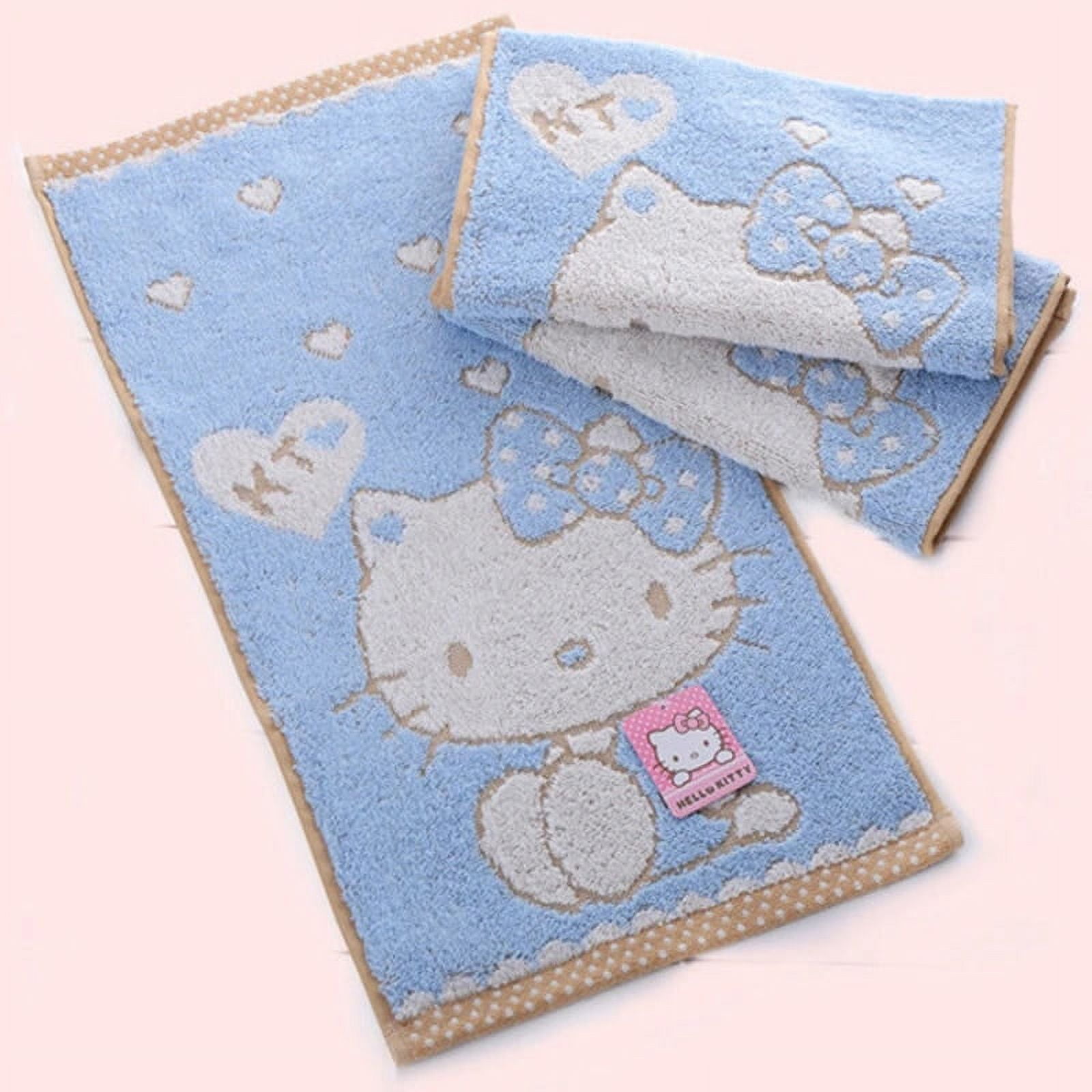 Hello Kitty Towel Sanrio Kawaii Pure Cotton Rectangular Absorbent ...
