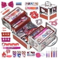 thumbnail image 1 of Hello Kitty Beauty Deluxe Train Case, Make Up for Girls, Ages 3+, by Townley Girl, 1 of 10