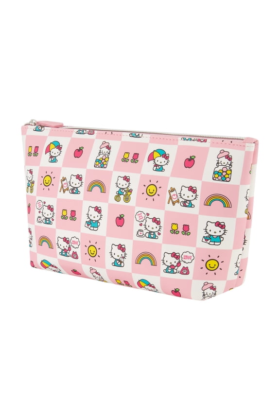 Travel Makeup Bag, Trapezoid Cosmetic Organizer Pouch for Women, Multi