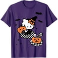 thumbnail image 1 of Hello Kitty Trick or Treat Halloween DTG Print Unisex T-Shirt, 1 of 5