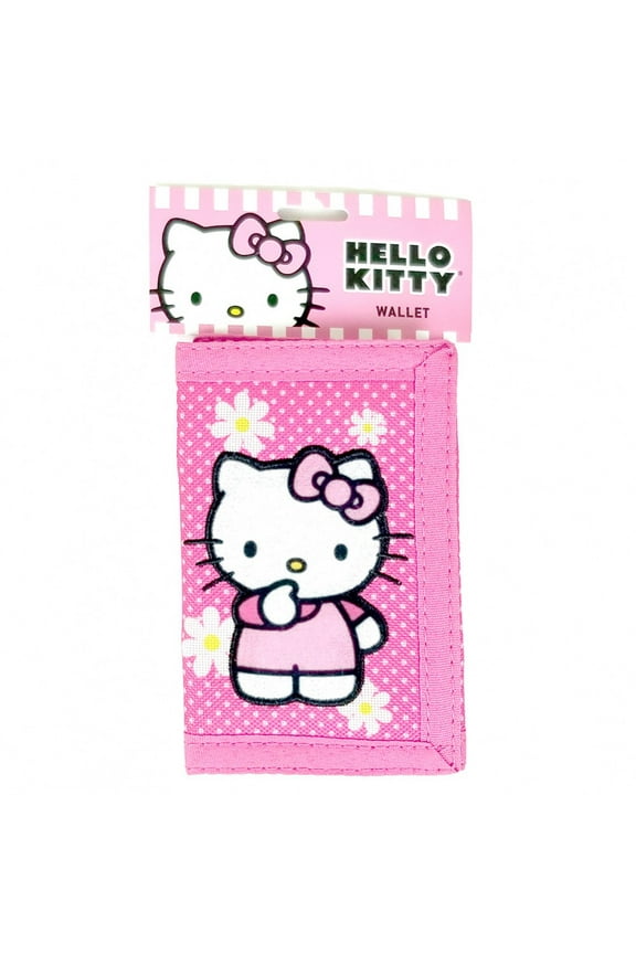 Trifold Female Polka Dot Wallet, Pink