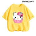 Hello Kitty Tshirt Kids Clothes Girls Clothes Children Y2k Kawaii